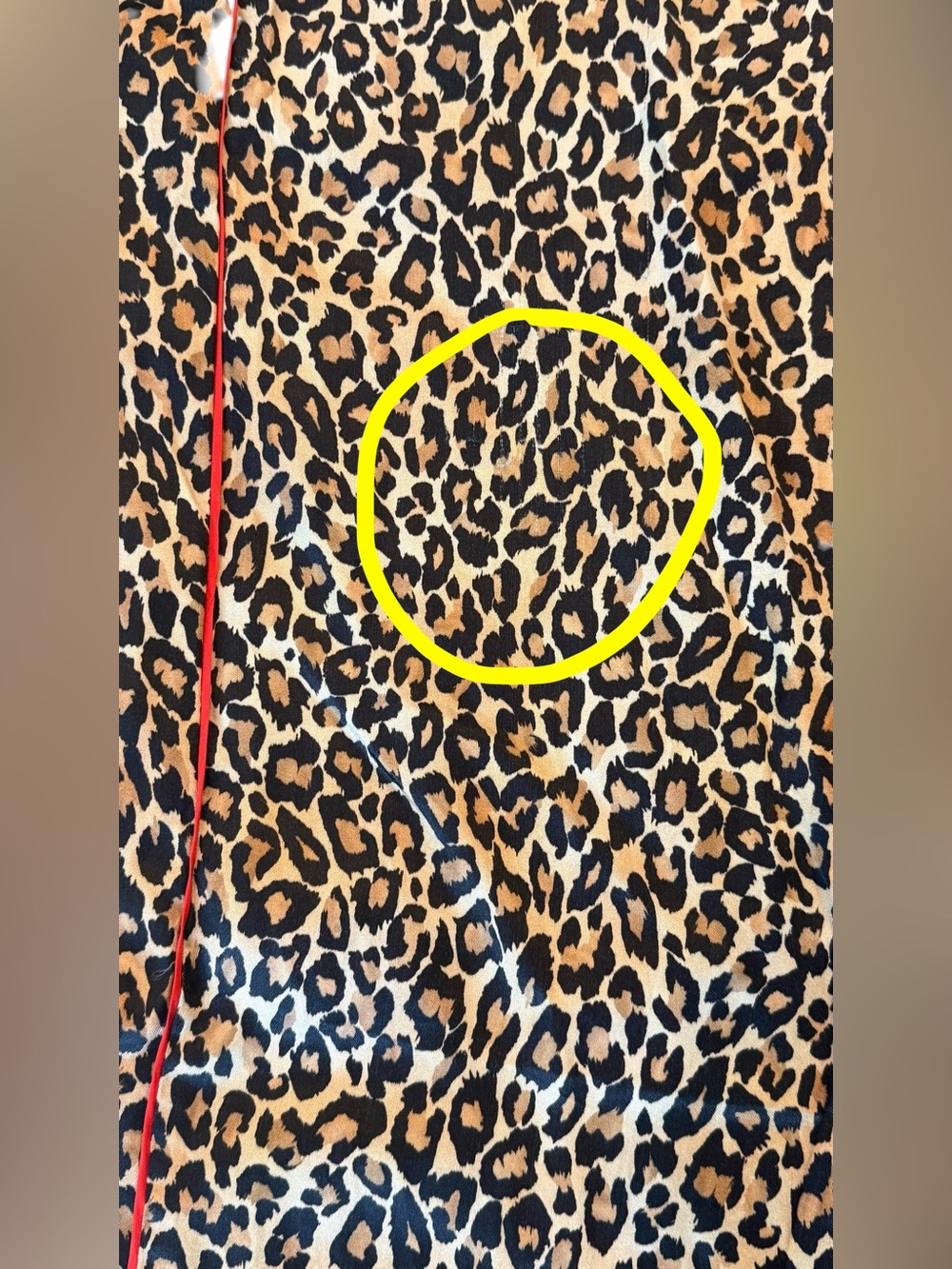 Anthropologie Leopard Pull-On Pants Wide Leg Tuxedo Stripe Fluid Satin Medium - Picture 11 of 13